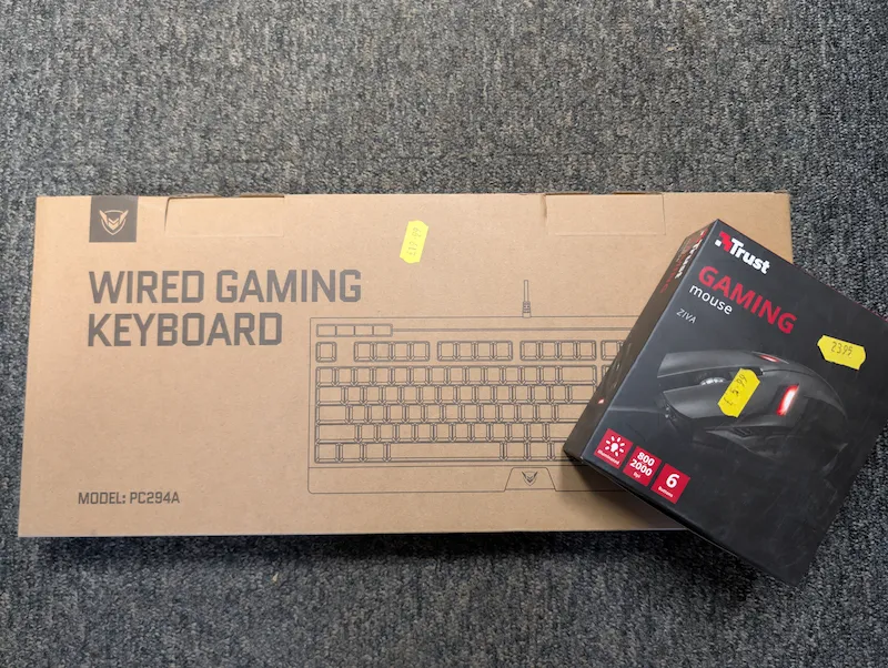 Keyboards, mice, USB cables and HDMI cables